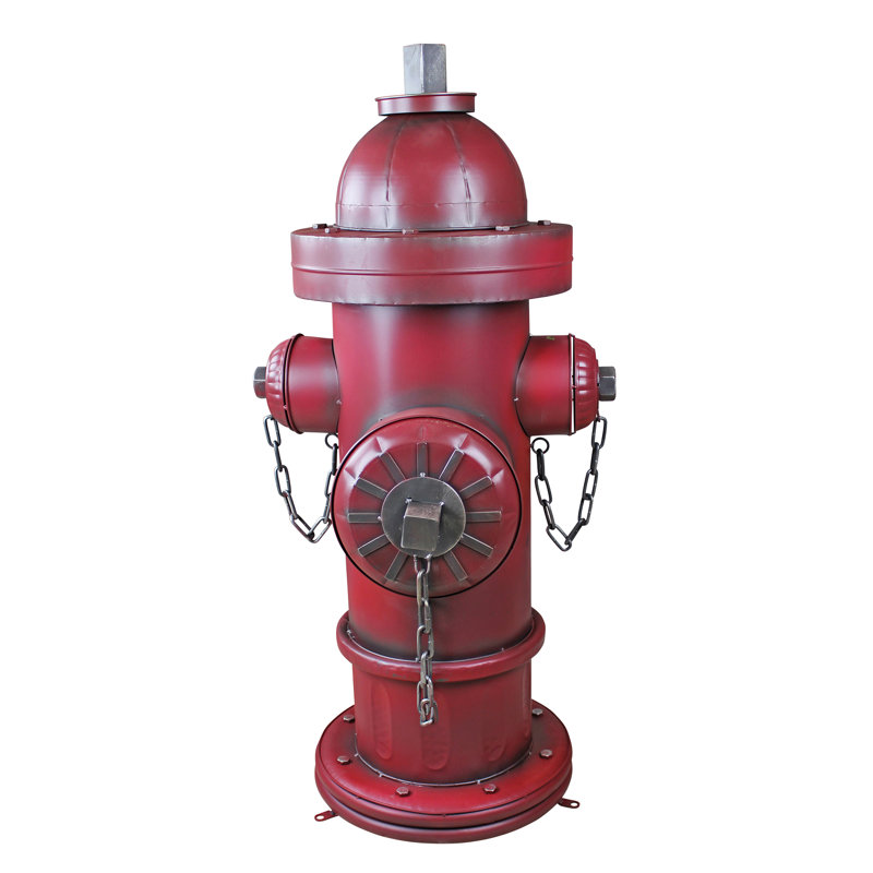 Design Toscano Vintage Metal Fire Hydrant Statue & Reviews | Wayfair